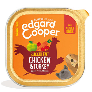 Edgard &amp; Cooper Edgard & Cooper Umido per Cani Pollo e Tacchino 150 g