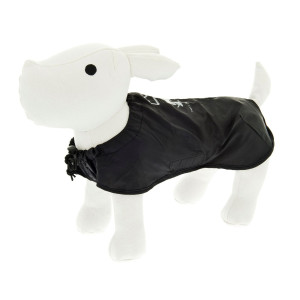 Ferribiella Impermeabile per Cani Pocket Fuss In The Rain Tascabile Nero 45 cm