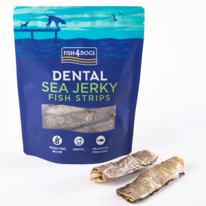Fish4Dogs Dental Sea Jerky Fish Strips Snack per Cani 100 g