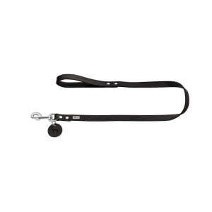 Hunter Guinzaglio per Cani in Pelle Bovina 20 / 100 Nero