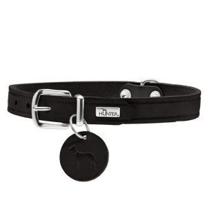 Hunter Collare in Pelle per Cani Aalborg Nero 60 (45-55cm)