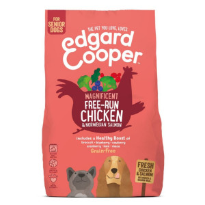 Edgard &amp; Cooper Edgard & Cooper Pollo e Salmone Grain Free per Cani Senior