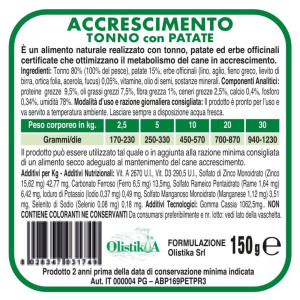 Vetline Vet Line Umido Crescita Tonno e Patate per Cuccioli Puppy 400 gr