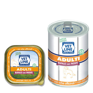 Vetline Vet Line Umido Bufalo e Patate per Cani Adulti Monoproteico 150 gr