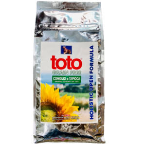 Toto 12 Kg Holistic Open Formula Grain Free Coniglio e Tapioca per Cani