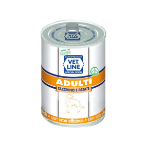 Vetline Vet Line Umido Tacchino e Patate per Cani Adulti 400 g