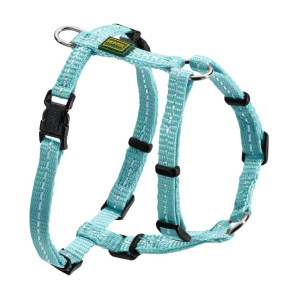Hunter Pettorina ad H per Cani Tripoli in Nylon Azzurro Riflettente S (torace 41-55cm)