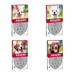 Advantix Spot-On Antiparassitario per Cani 4 Pipette Oltre 40kg fino a 60kg