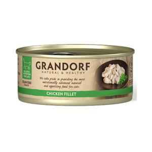 Grandorf Alimento Umido per Gatti Filetti di Pollo 70 g