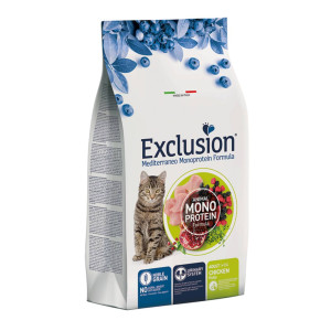 Exclusion Mediterraneo Monoproteico Cat Adult Pollo per Gatti Adulti 1,5 Kg