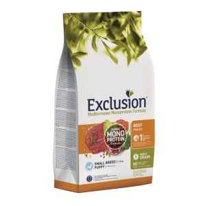 Exclusion Mediterraneo Puppy Small Manzo per Cuccioli 2 kg
