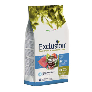 Exclusion Mediterraneo Monoproteico Noble Grain Adult Small Tonno per Cani Adulti 2 Kg