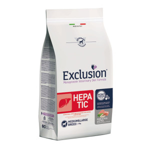 Exclusion Diet Hepatic Medium Large Maiale Riso e Piselli per Cani