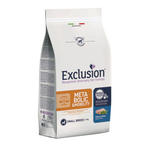 Exclusion Metabolic & Mobility Small Monoproteico Maiale e Fibre per Cani 2 Kg