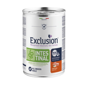 Exclusion Diet Intestinal Adult All Breeds Maiale e Riso Alimento Umido Monoproteico per Cani Adulti 400 gr