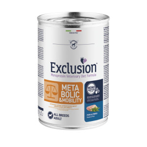 Exclusion Diet Metabolic & Mobility All Breeds Maiale e Fibre Alimento Umido Monoproteico per Cani 400 gr