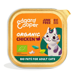 Edgard &amp; Cooper Edgard & Cooper Umido Pate' Pollo Biologico per Gatti Adulti 85 g