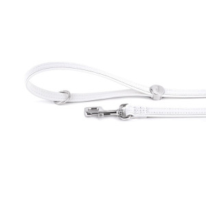 MyFamily Guinzaglio per Cani in Similpelle Bianco 110 x 1,2 cm Saint Tropez