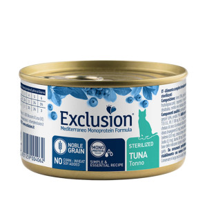 Exclusion Mediterraneo Cat Sterilized Tonno Alimento Umido per Gatti Sterilizzati 85 g