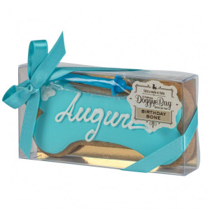 Doggye Bag DoggyeBag Birthday Bone Auguri Azzurro Biscotto Compleanno per Cani