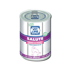 Vetline Vet Line Salute Maiale con Patate Alimento Umido Monoproteico per Cani 400 gr