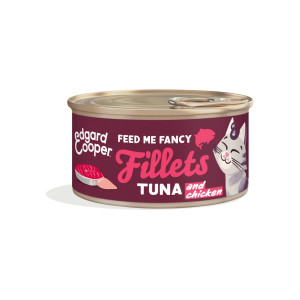 Edgard &amp; Cooper Edgard & Cooper Sfilaccetti per Gatti Adulti Tonno Fresco con Pollo in Brodo di Pesce 70 g