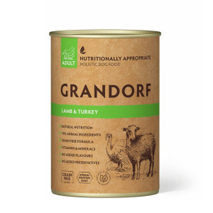 Grandorf Adult Agnello e Tacchino Alimento Umido Completo per Cani Adulti 400 g