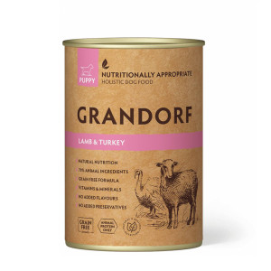 Grandorf Puppy Agnello e Tacchino Alimento Umido Completo per Cuccioli 200 gr