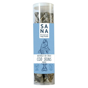 Sanadog Snack per Cani Bastoncini di Pelle di Merluzzo Intrecciata 150 g