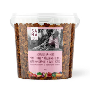 Sanadog Mini Training Premi Addestramento per Cani al Tacchino con Melograno e Patata Dolce 1 Kg