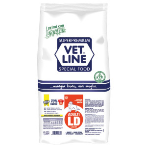 Vetline Vet Line Adulti LD Anatra Grain Free Monoproteico per Cani Adulti 3 Kg