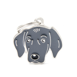 MyFamily Medaglietta per Cani Personalizzabile Weimaraner Friends