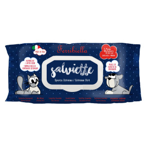 Ferribiella 1 CONFEZIONE da 40 pz Salviette Detergenti Extreme per Cani e Gatti