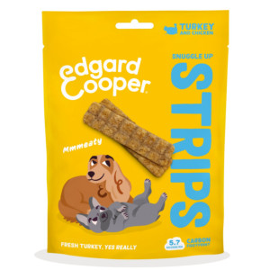 Edgard &amp; Cooper Edgard&Cooper Strips Strisce di Tacchino e Pollo Snack per Cani 75 g