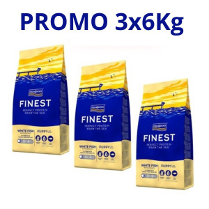 Fish4Dogs Finest Puppy LARGE Pesce Bianco per Cuccioli PROMO 3 x 6 Kg (€ 49,90 A SACCO)