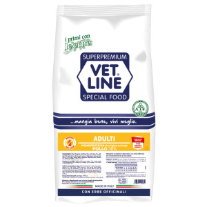 Vetline Vet Line Adulti Pollo per Cani Adulti Monoproteico 12,5 Kg
