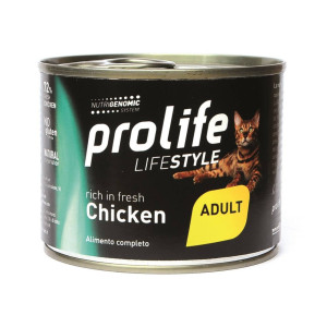 Prolife® Prolife Cat Lifestyle Adult Pollo e Riso Umido per Gatti Lattina da 200 g