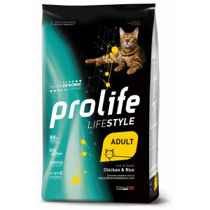 Prolife® Prolife Cat Lifestyle Adult Pollo e Riso per Gatti 400 g