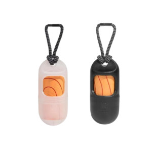 Zee.Dog Porta Sacchetti Igienici per Cani Poop Bag 2.0 +1 Roll 10 x 4 cm Trasparente