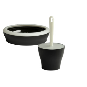 United Pets Set Viccì Vaschetta Igienica + Linda palettina Igienica con Porta Palettina Tortora