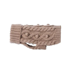 Paikka Maglioncino in Lana di Agnello realizzato a Mano per Cani Tortora 25 cm