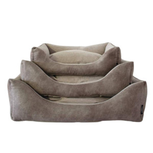 Nasonero® Nasonero Divano per Cani Completamente Sfoderabile Nice Tortora MIS 3 70 x 50 cm