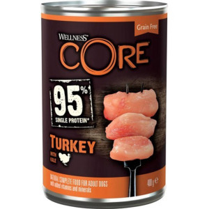 Wellness® Core Wellness Core Alimento Umido Completo per Cani Can95% Tacchino con Verza 400 g