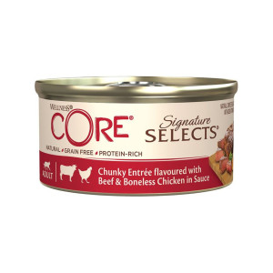 Wellness® Core Wellness Core Bocconcini per Gatti Pollo con Manzo 79 g Selezione Esclusiva