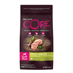 Wellness® Core Wellness Core Small Breed Adult Low Fat Tacchino per Cani Adulti di Piccola Taglia 1,5 Kg