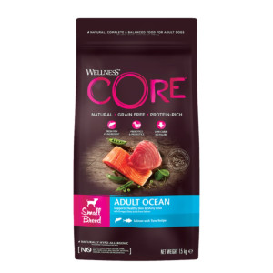 Wellness® Core Wellness Core Small Breed Adult Ocean Salmone con Tonno per Cani Adulti di Piccola Taglia 1,5 Kg