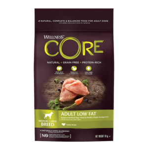 Wellness® Core Wellness Core Medium / Large Breed Adult Low Fat Tacchino per Cani Adulti 10 Kg