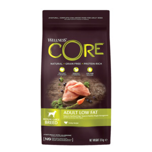 Wellness® Core Wellness Core Medium/Large Breed Adult Low Fat Tacchino per Cani Adulti