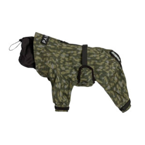 Paikka Tuta Impermeabile per Cani con Tessuto Riflettente Verde 40 cm