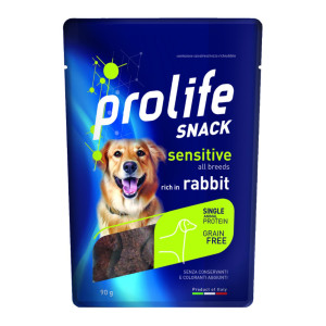 Prolife® Prolife Snack per Cani Sensitive Grain Free Coniglio Monoproteico 90 g